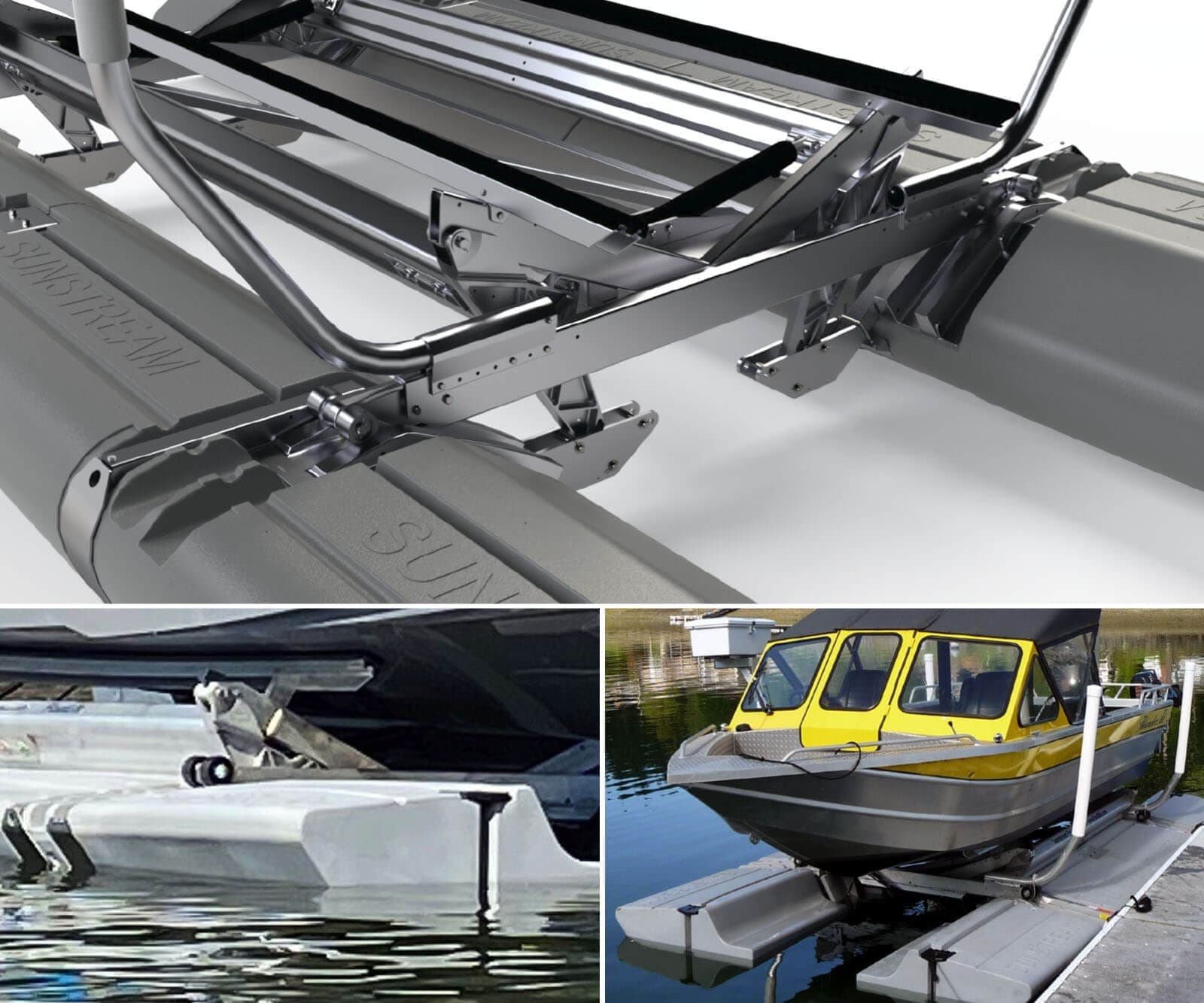 Flutuadores e quadro do FloatLift
